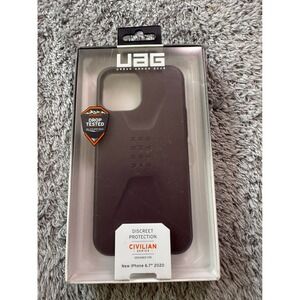 UAG Unisex Civilian Series Phone Case iPhone 12 Pro Max Eggplant Purple Rugged